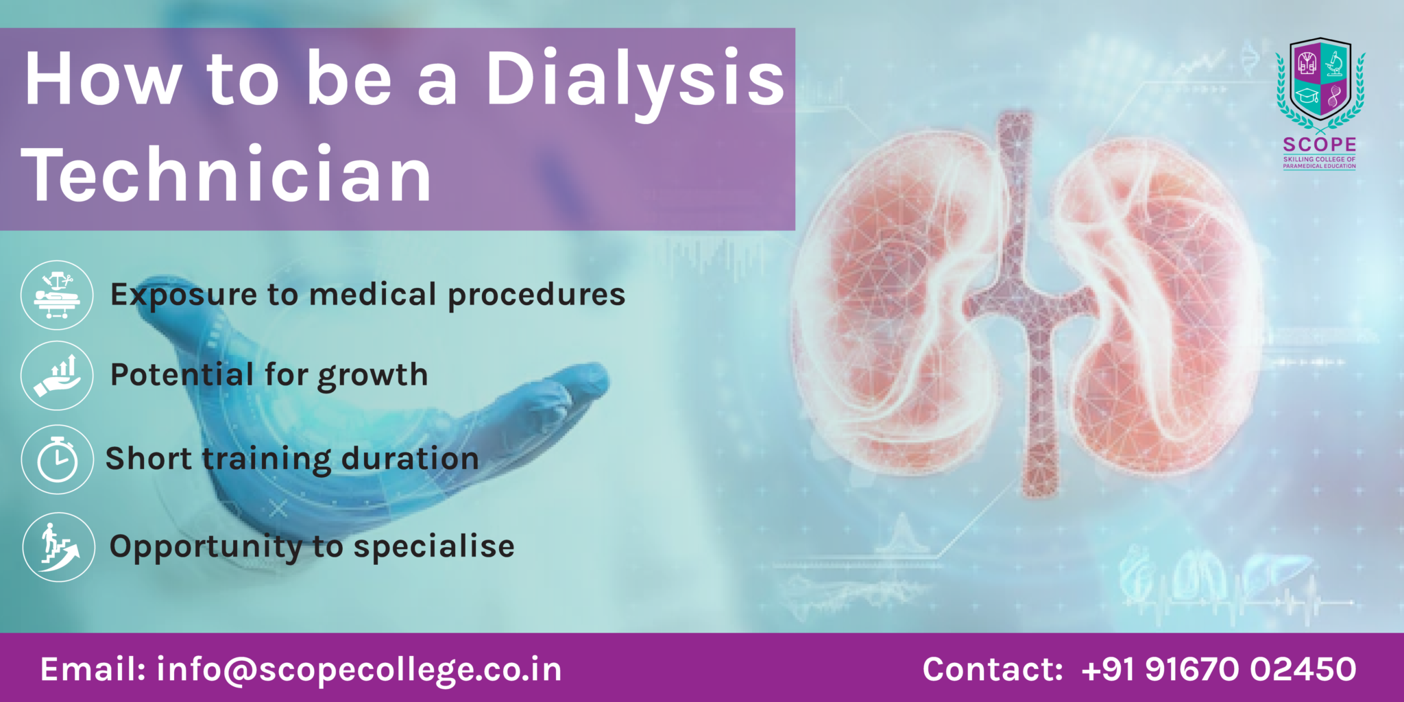 How to be a Dialysis Technician Best Paramedical Courses SCOPE College